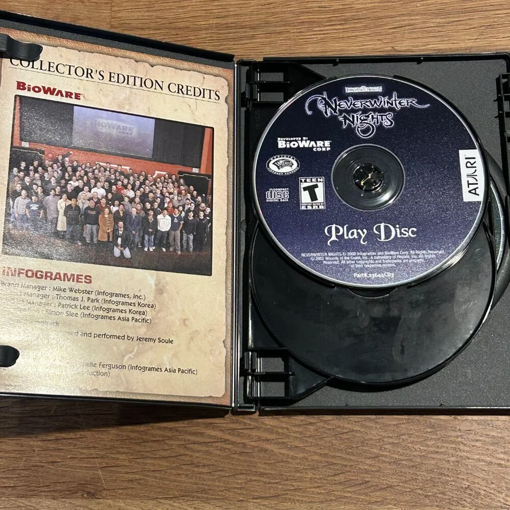 Neverwinter Nights: Collector's Edition (PC, 2002) Soundtrack Artbook, GAME